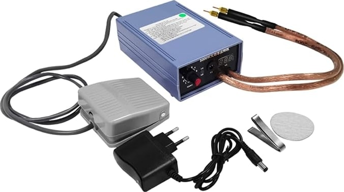 Punta Kaynakçı 5000 W Yüksek Güçlü El Punta Kaynak Makinesi Taşınabilir 0-800A Akım Ayarlanabilir Kaynakçılar Için 18650 Pil Ab Tak