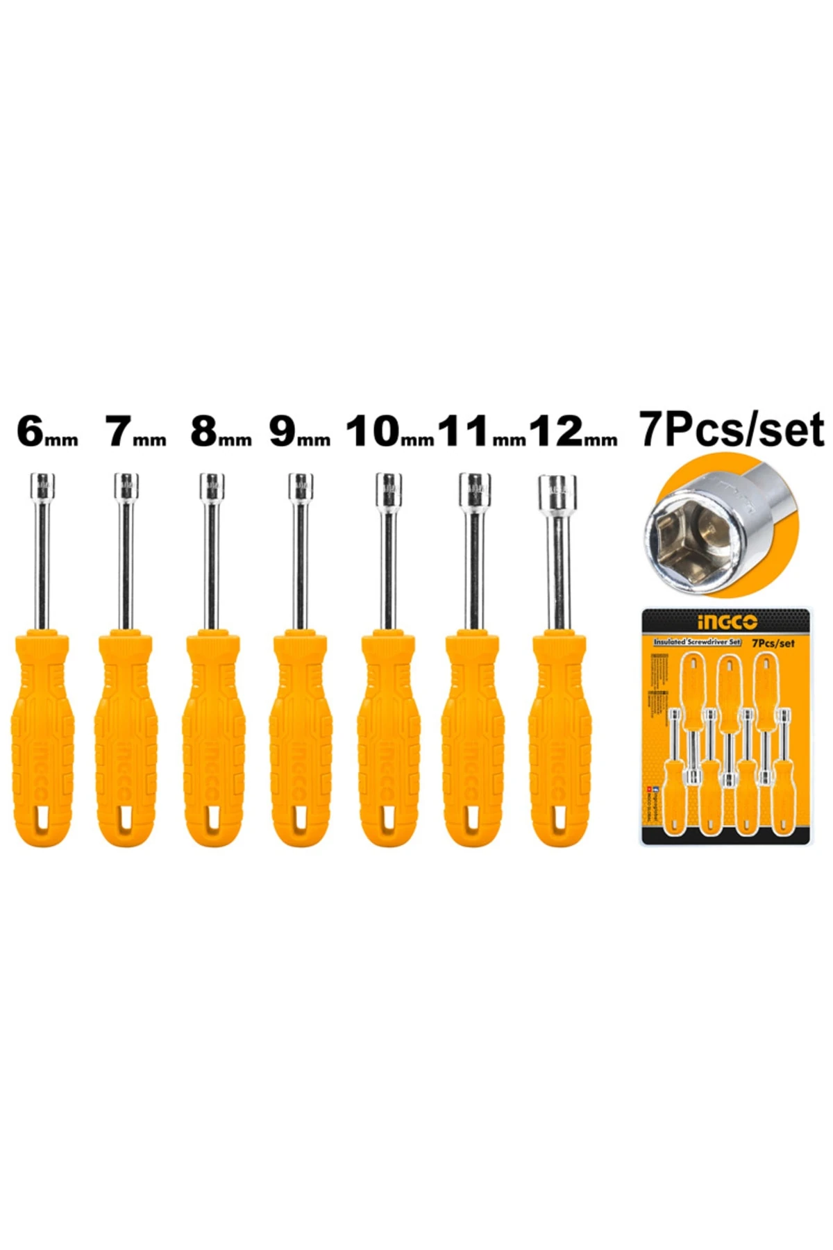 Ingco Ing-hknsd0701 7'li Somun Tornavida Seti Hknsd0701