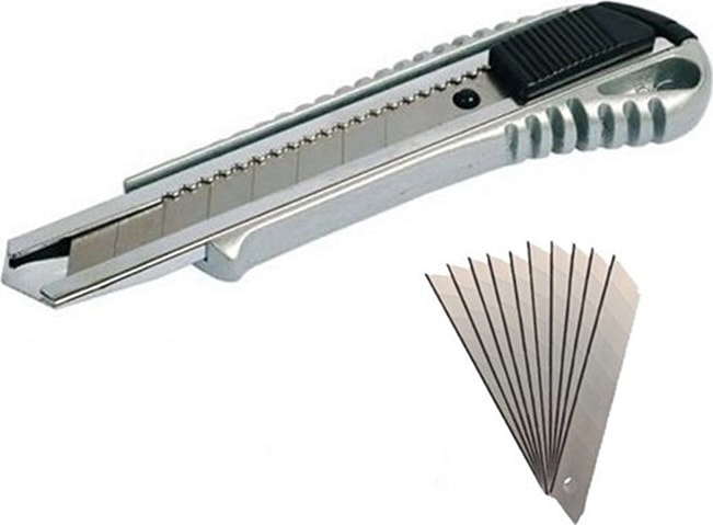 Metal Maket Bıçağı ve Yedeği 10 Adet Bks Tools
