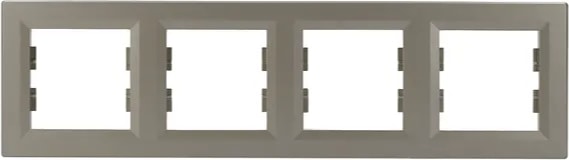 Asfora Bronz Dörtlü Çerçeve Yatay