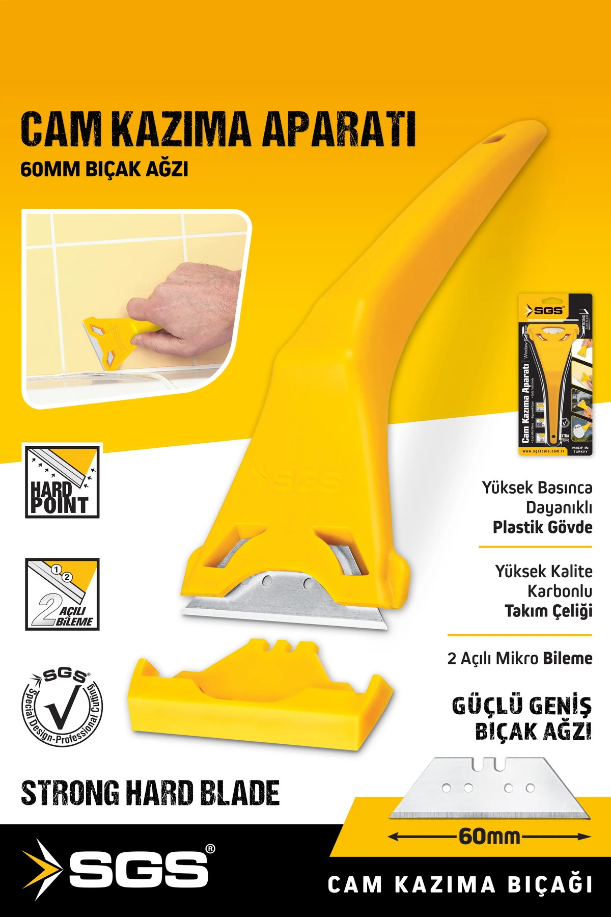 180 Cam Seramik Fayans Kazıma Temizleme Aparatı