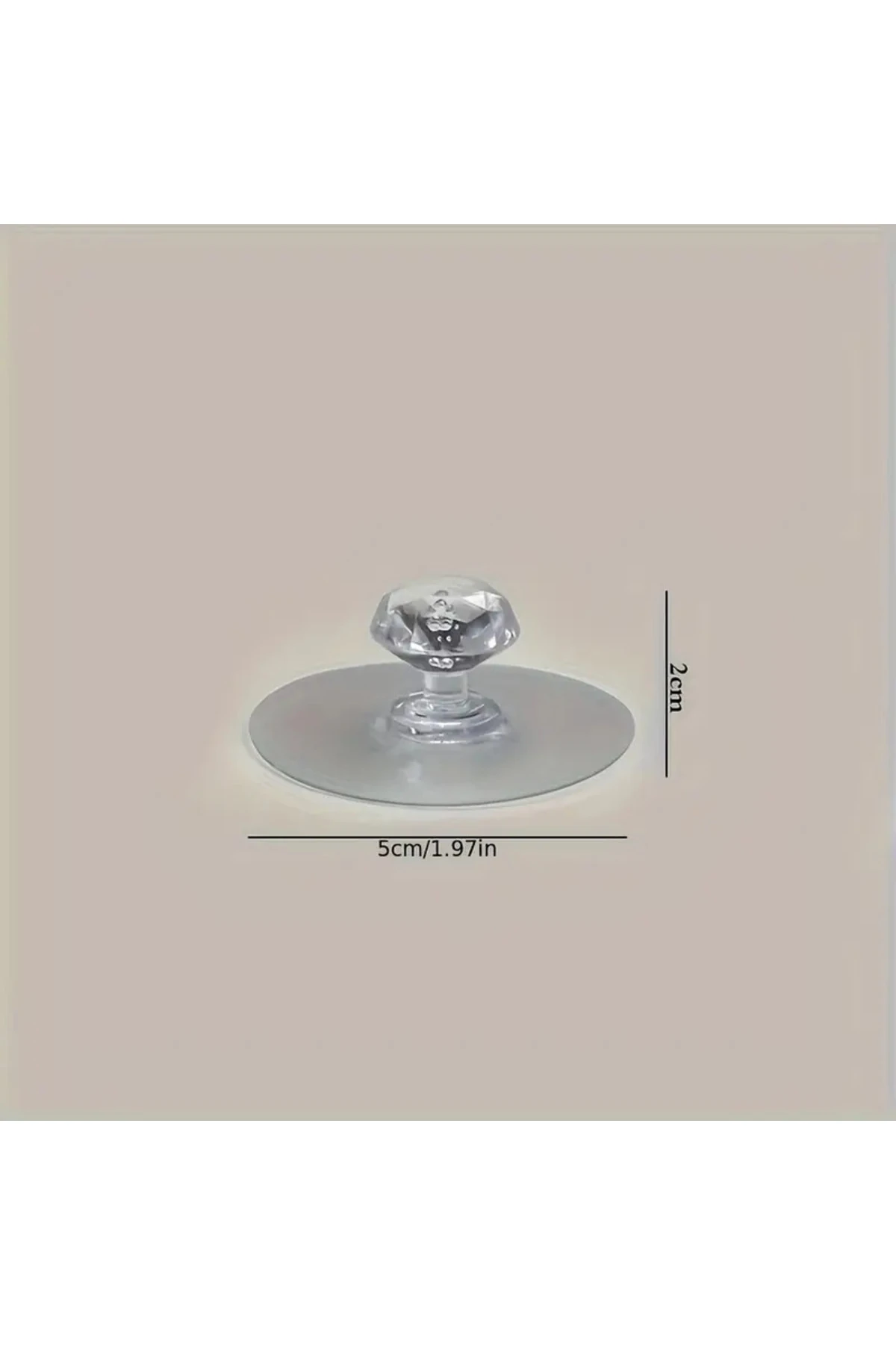 Yapışkanlı Kristal Dolap Kulp ve Çekmece Tutacağı – Matkap Gerektirmez, Kolay Montaj