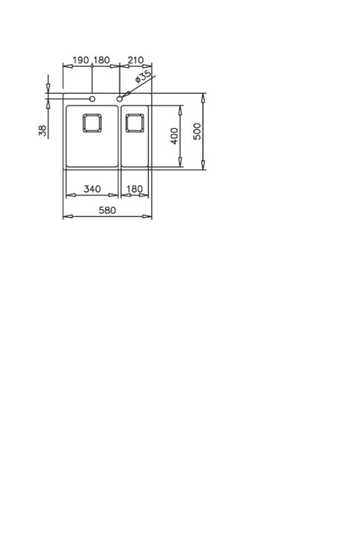Forlınea Rs15 2b 580 Auto Paslanmaz Çelik Eviye