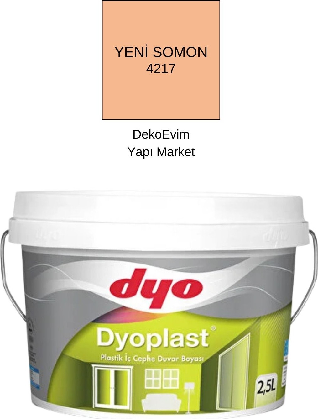 plast Plastik Iç Cephe Duvar B. Yeni Somon 2,5 Lt.