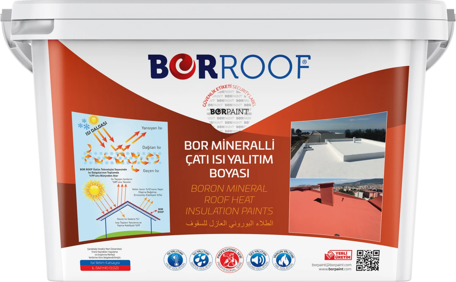 BORROOF Çatı Isı Yalıtım Boyası 10KG