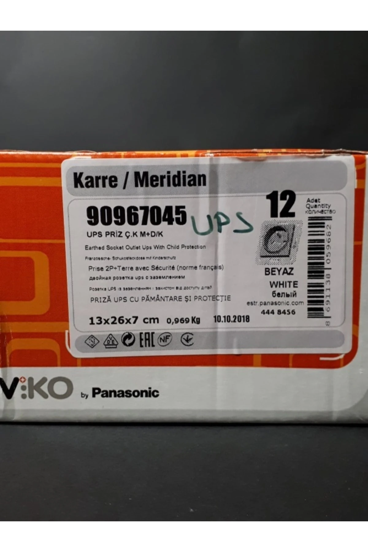 Viko Karre Beyaz Ups Çocuk Korumalı Topraklı Priz