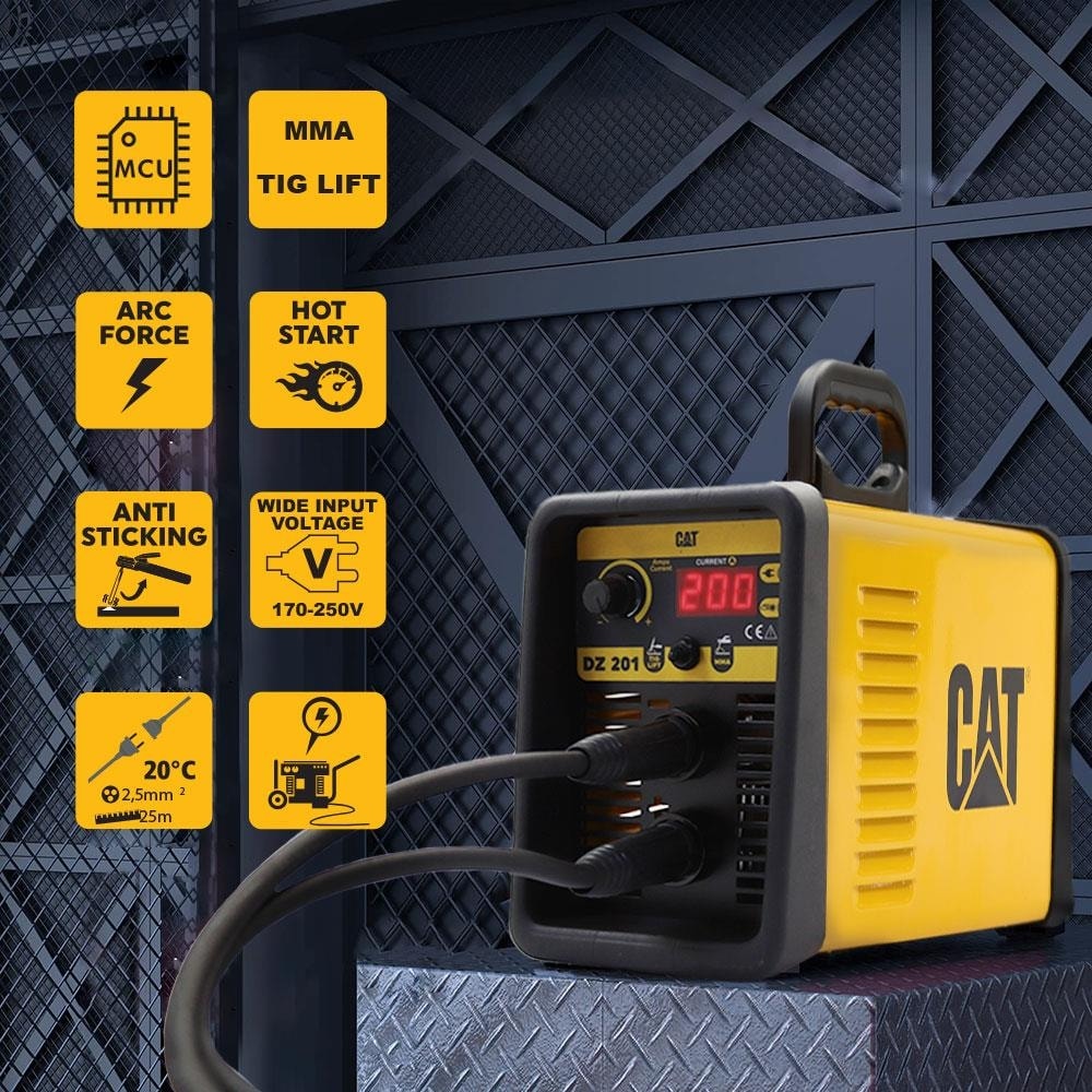 DZ201 200 Amper Tıg Lift / mma Çanta Tipi Profesyonel Dijital Inverter Kaynak Makinesi