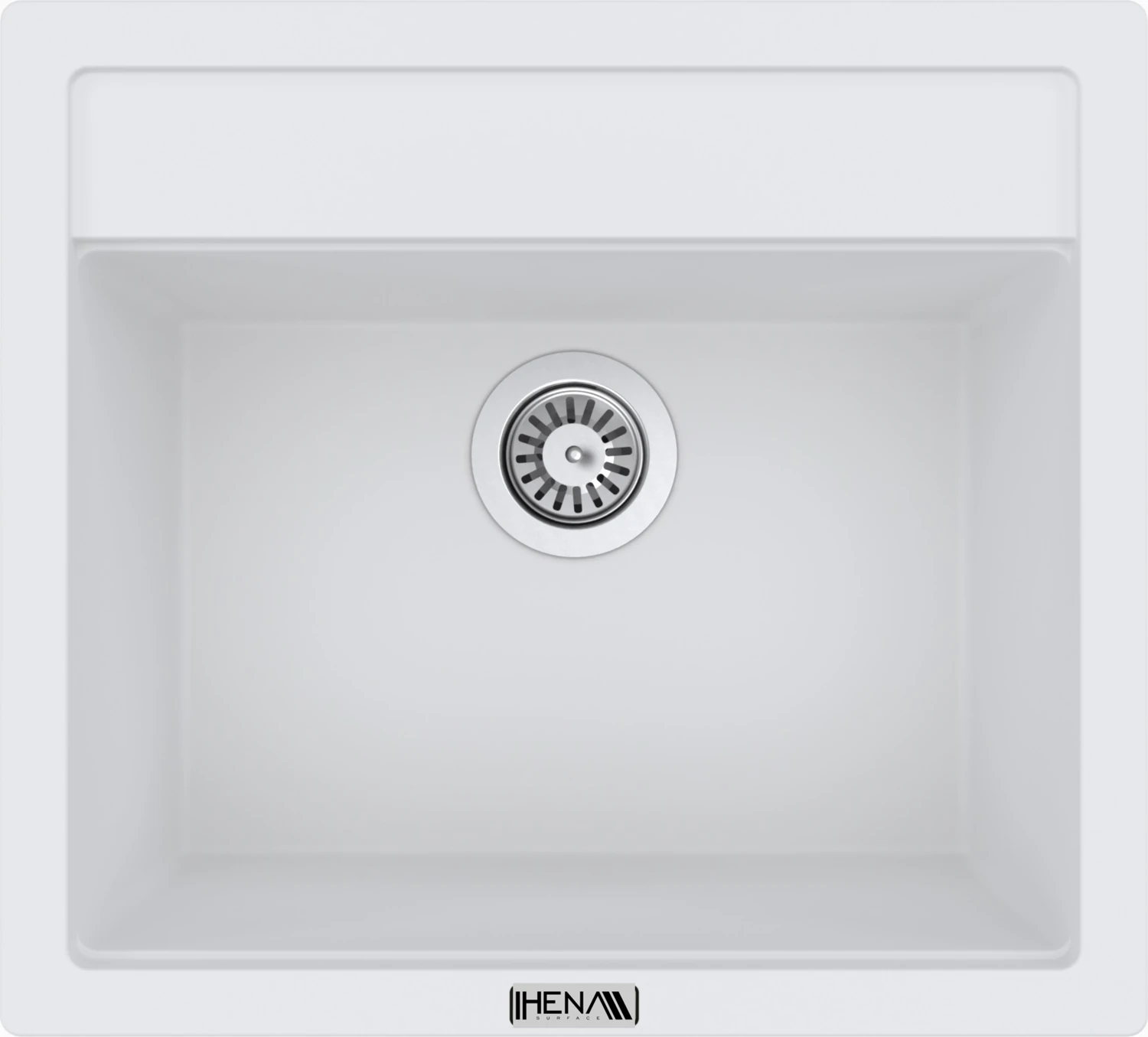 Granit Eviye 1 Gözlü Beyaz 55 x 50 Kuvars