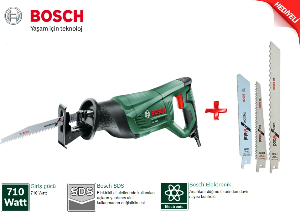 PSA 700 E Tilki Kuyruğu 710 Watt + 3 Bıçak