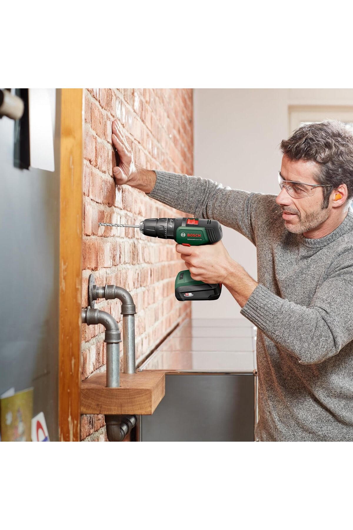 Beton Matkap Ucu Ve Vidalama Seti, Yeşil, 15 Adet, Ahşap Delme Ucu: 4/6/8, Beton Delme Ucu: 5/6/8,