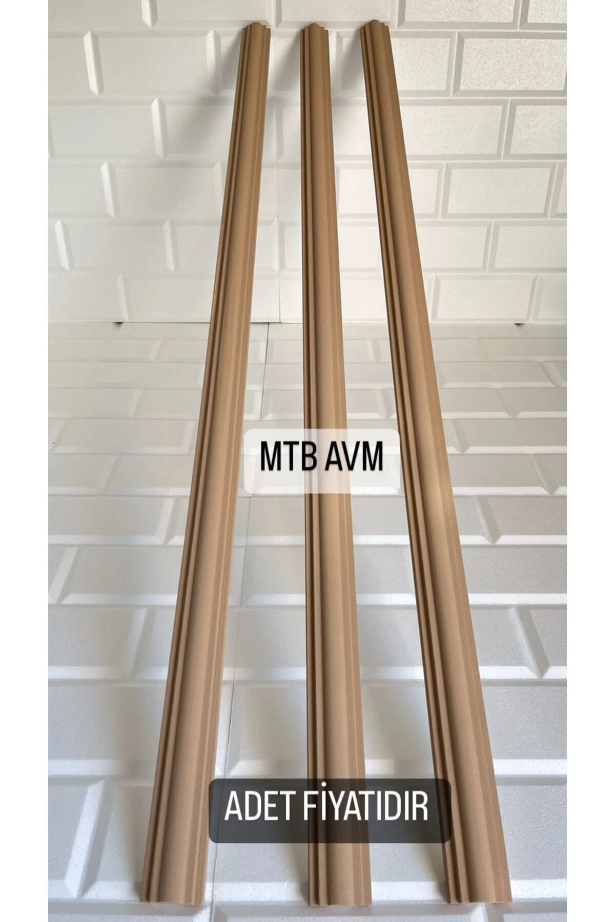 Mocha Minella01 Duvar Çıtası Kendinden Yapışkanlı Stropiyer 4cm 100 Cm