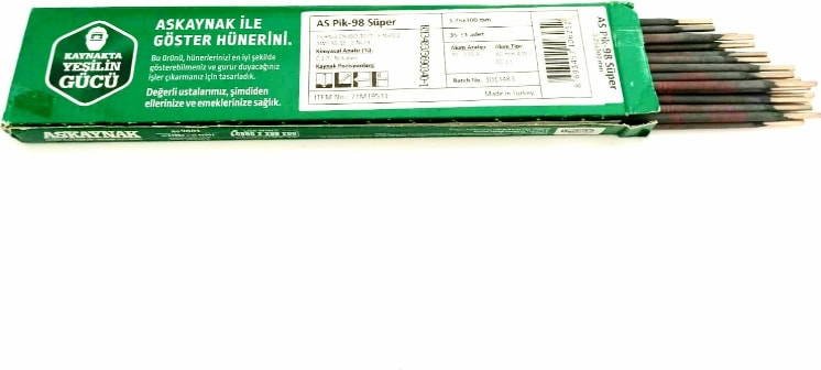 ASKAYNAK  As Pik 98 Döküm Elektrodu (2.5X300MM) 5 Adet Çubuk