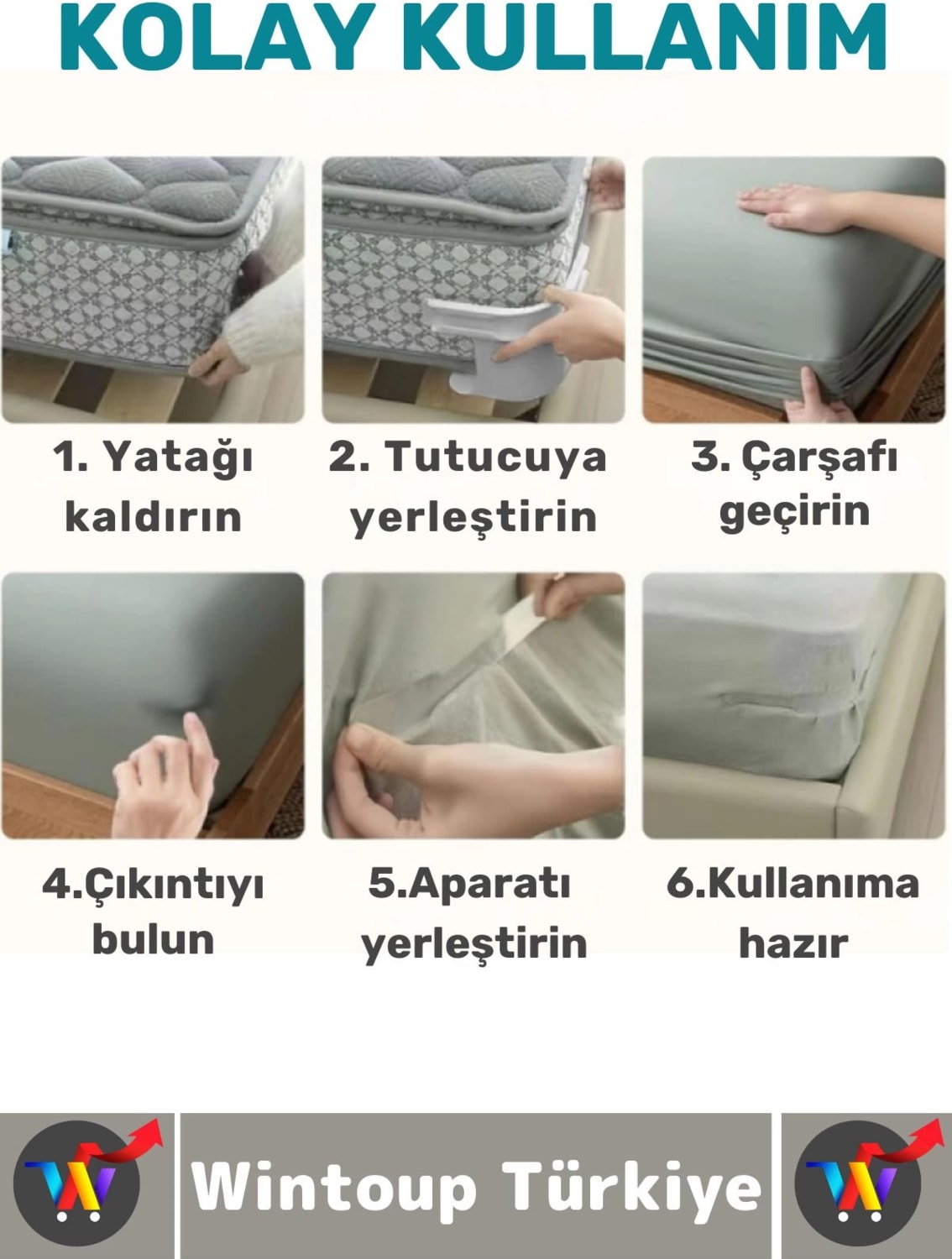 Pratik Nevresim Yorgan Kılıfı Çarşaf Tutucu Sabitleyici Yastık Nevresim Sabitleyici Aparat 8 Adet