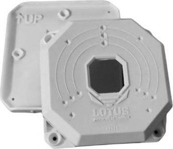 Cam Box Lotus JB-411 Beyaz Plastik Kare Buat (Taban Dahil)