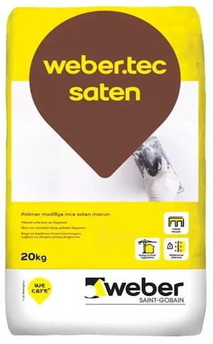 Weber Tec Saten Serpo Fill SF İnce Saten Macun Beyaz 20 kg