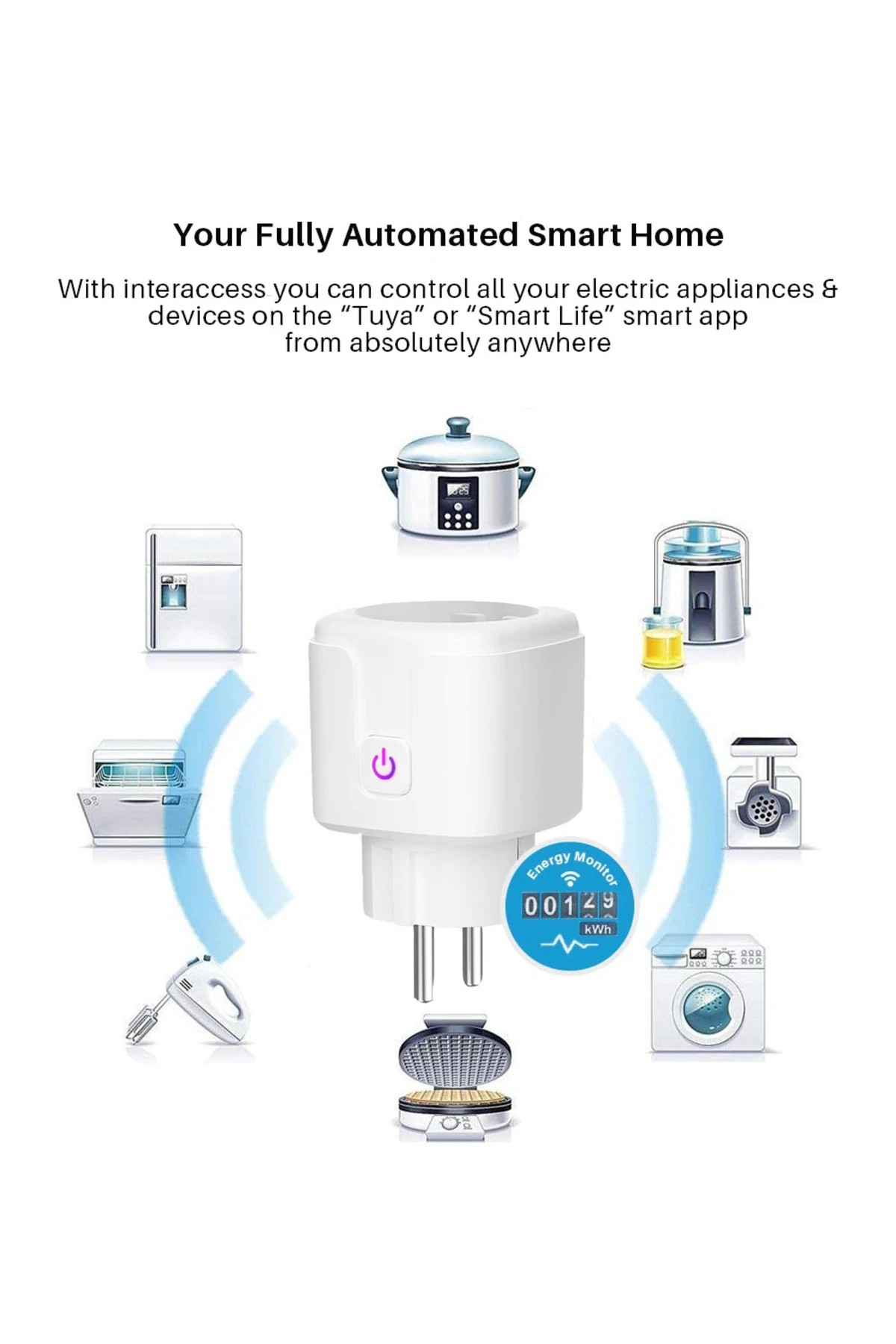 16A KABLOSUZ, ÖLÇÜM ÖZELLİKLİ AKILLI PİRİZ ()