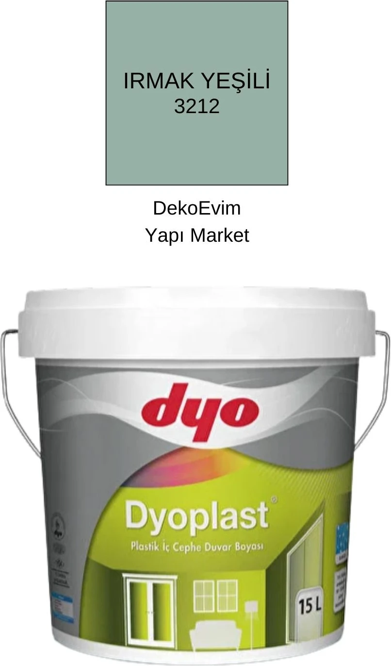 plast Plastik Iç Cephe Duvar B. Irmak Yeşili 15 Lt.
