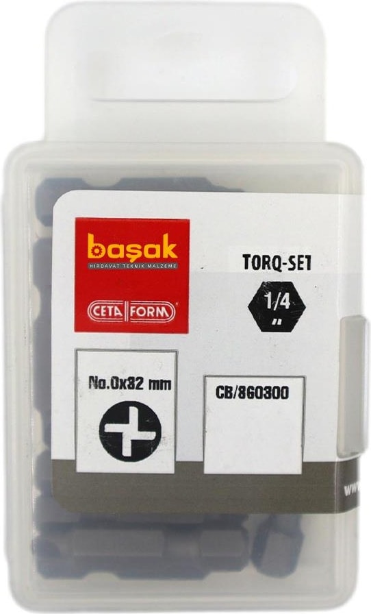 Torq-Set Uçlu Bits No 0 x 32MM CB/860300