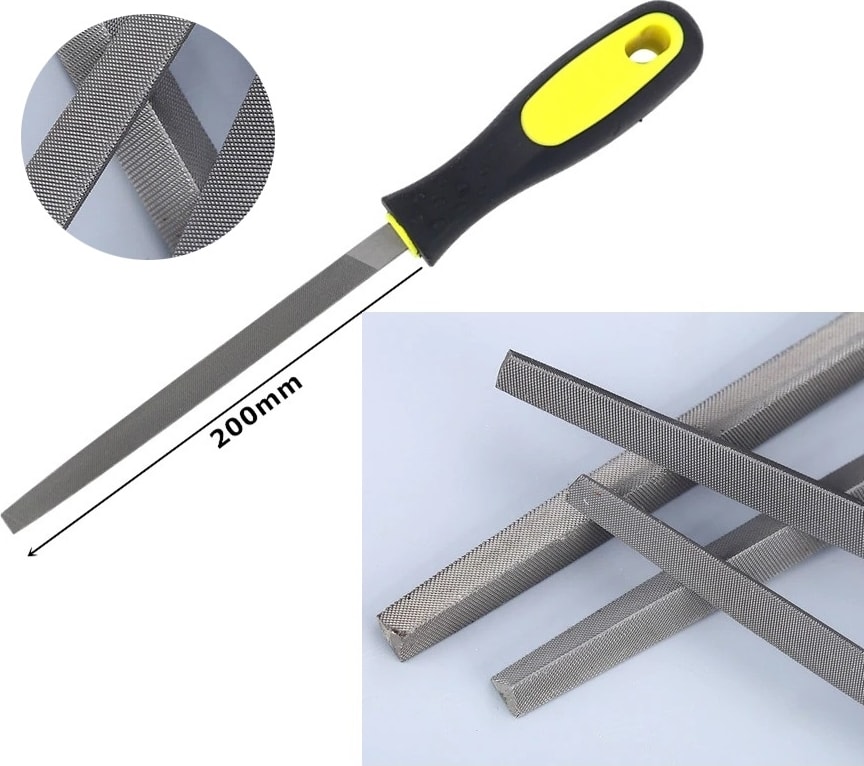 3 Gen 32 cm Eğe Metal Ahşap Eğe Plastik Saplı Yüksek Kalite Üçgen