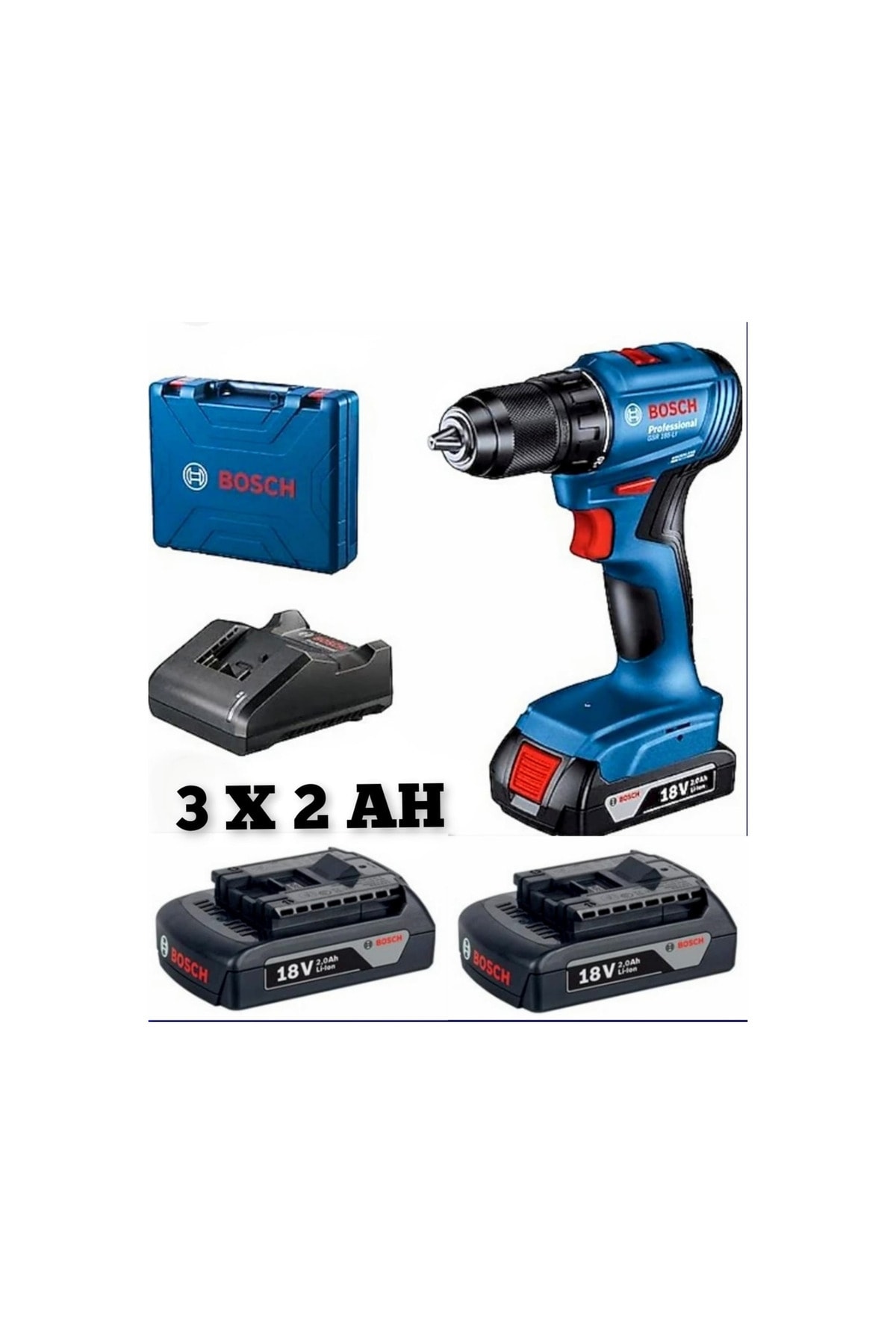 BOSCH Gsb 185 Li 3 X 2 Ah Darbeli Matkap Vidalama