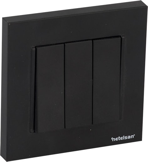 Byobu Siyah Üçlü Anahtar - Çerçeveli