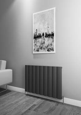 Kavala Yatay Alüminyum Radyatör 850X600 Pütürlü Beyaz (Ral 9016)