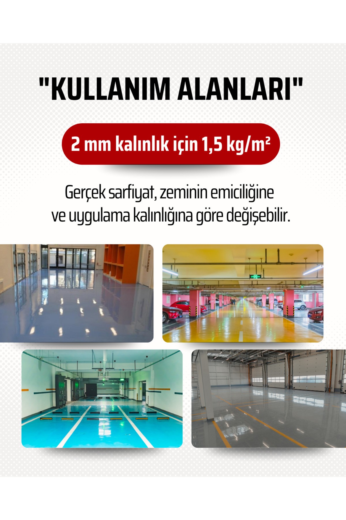 620 PROEPOXY SELF Kendiliğinden Yayılan Solventsiz Epoksi Zemin Kaplama, Yüksek Dayanım -SARI
