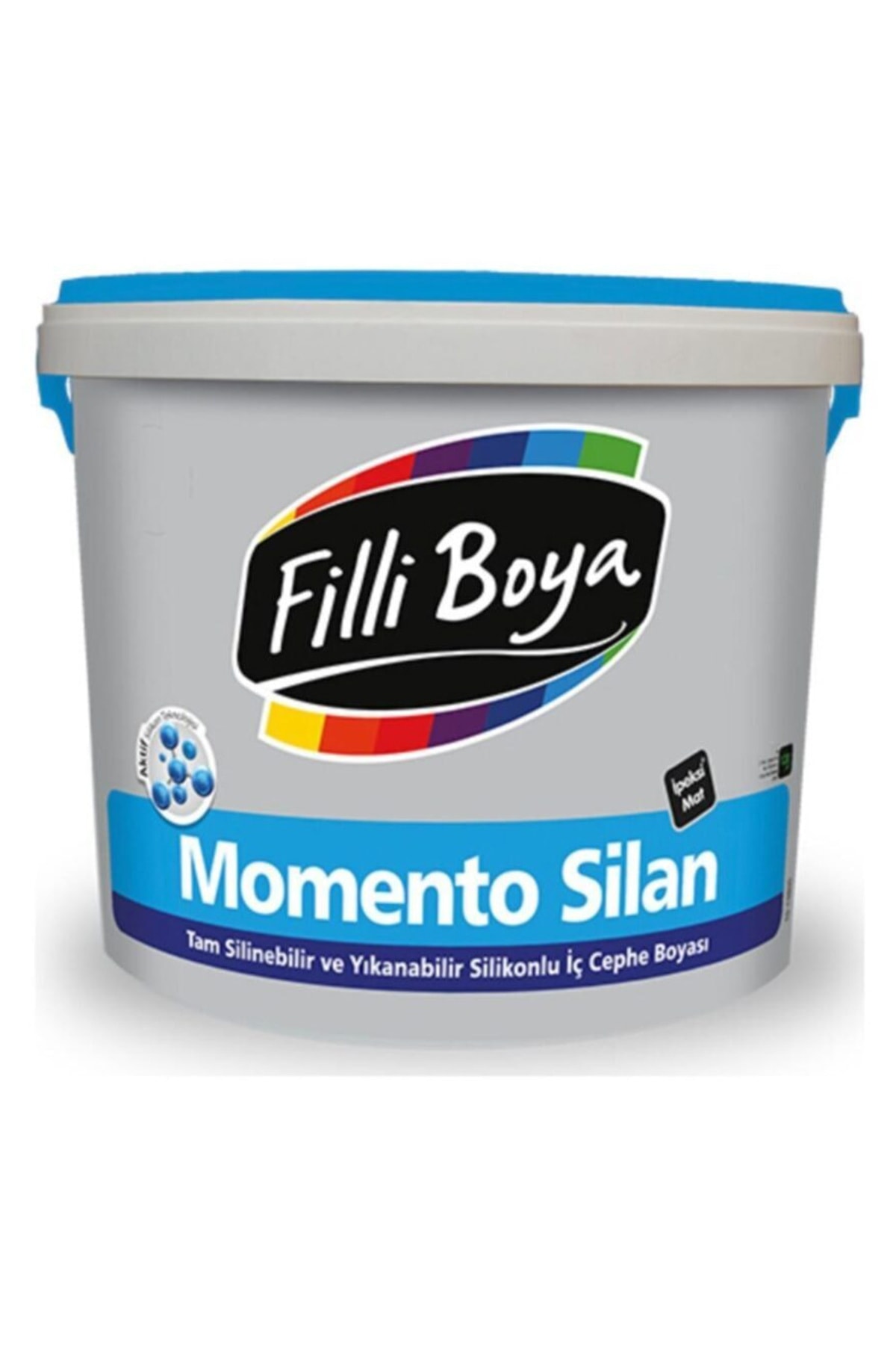 Momento Silan Ipek Mat Su Bazlı Silikonlu Duvar Boyası 15 Lt = 20 Kg Nil Yeşili