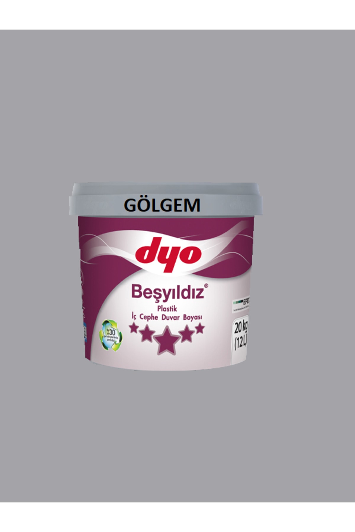 DYO Beşyıldız Plastik Iç Cephe Duvar Boyası GÖLGEM 20 KG/10KG