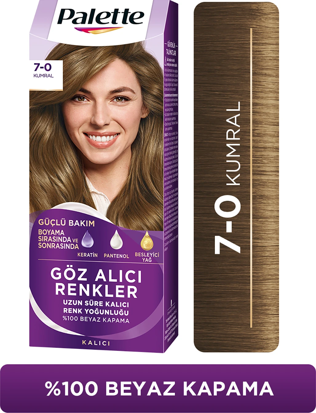 Göz Alıcı Renkler 7-0 Kumral Pentanol & Besleyici Yağ İçeren Saç Boyası 115 ml