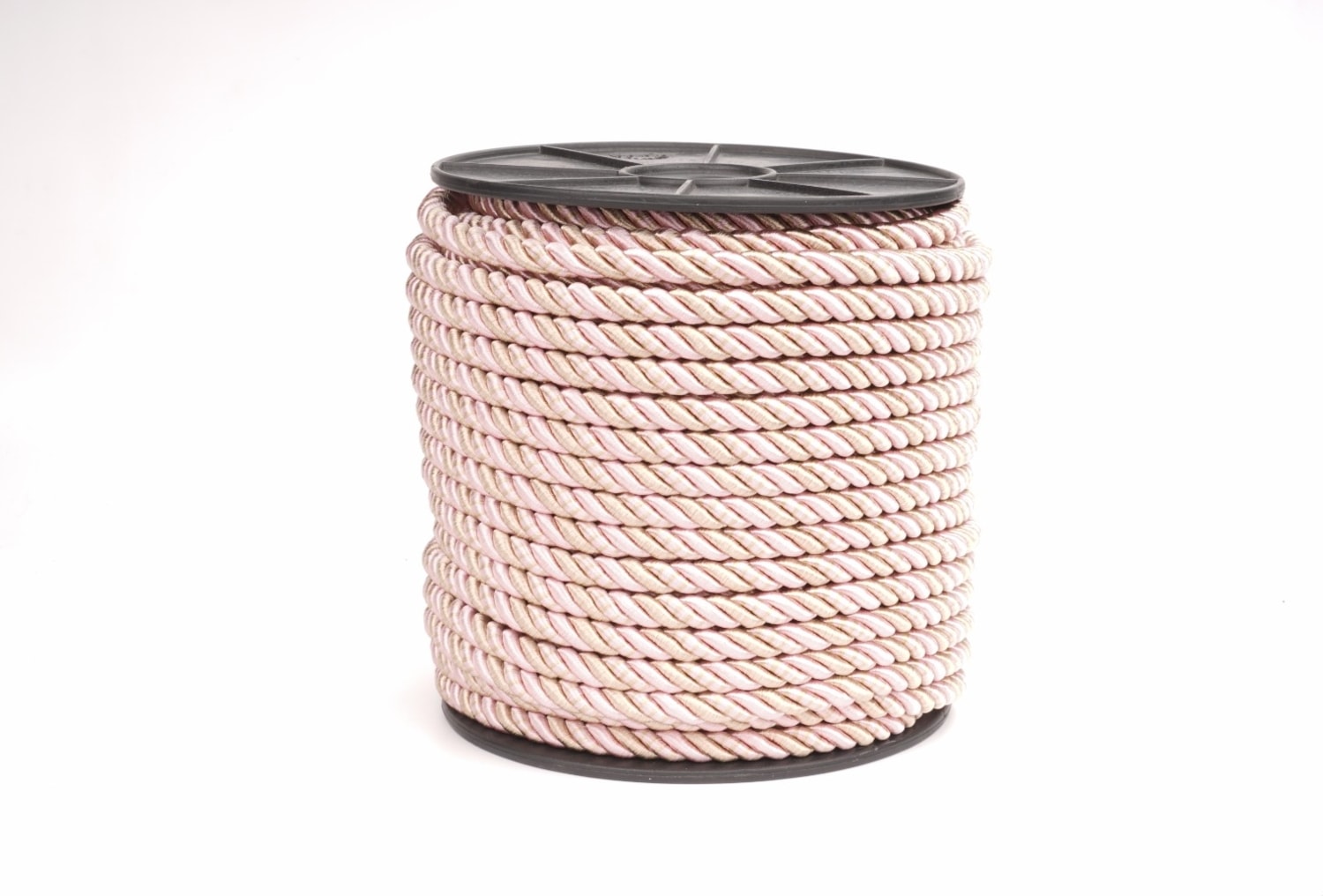 Polyester Kordon İp 10mm 50metre- Koyu vizon/ Toz pembe
