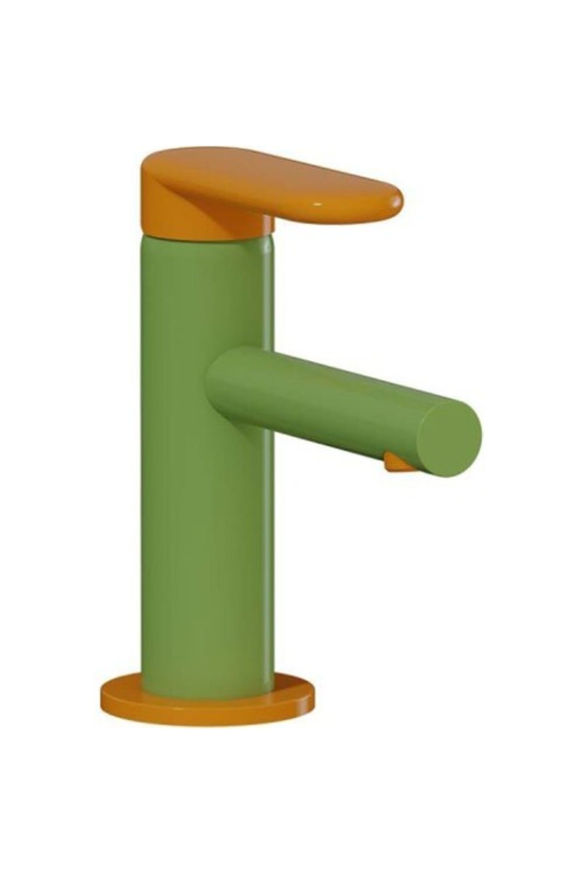 Vitra Sento A4266646 Çocuk Lavabo Bataryası, Yeşil - Sarı
