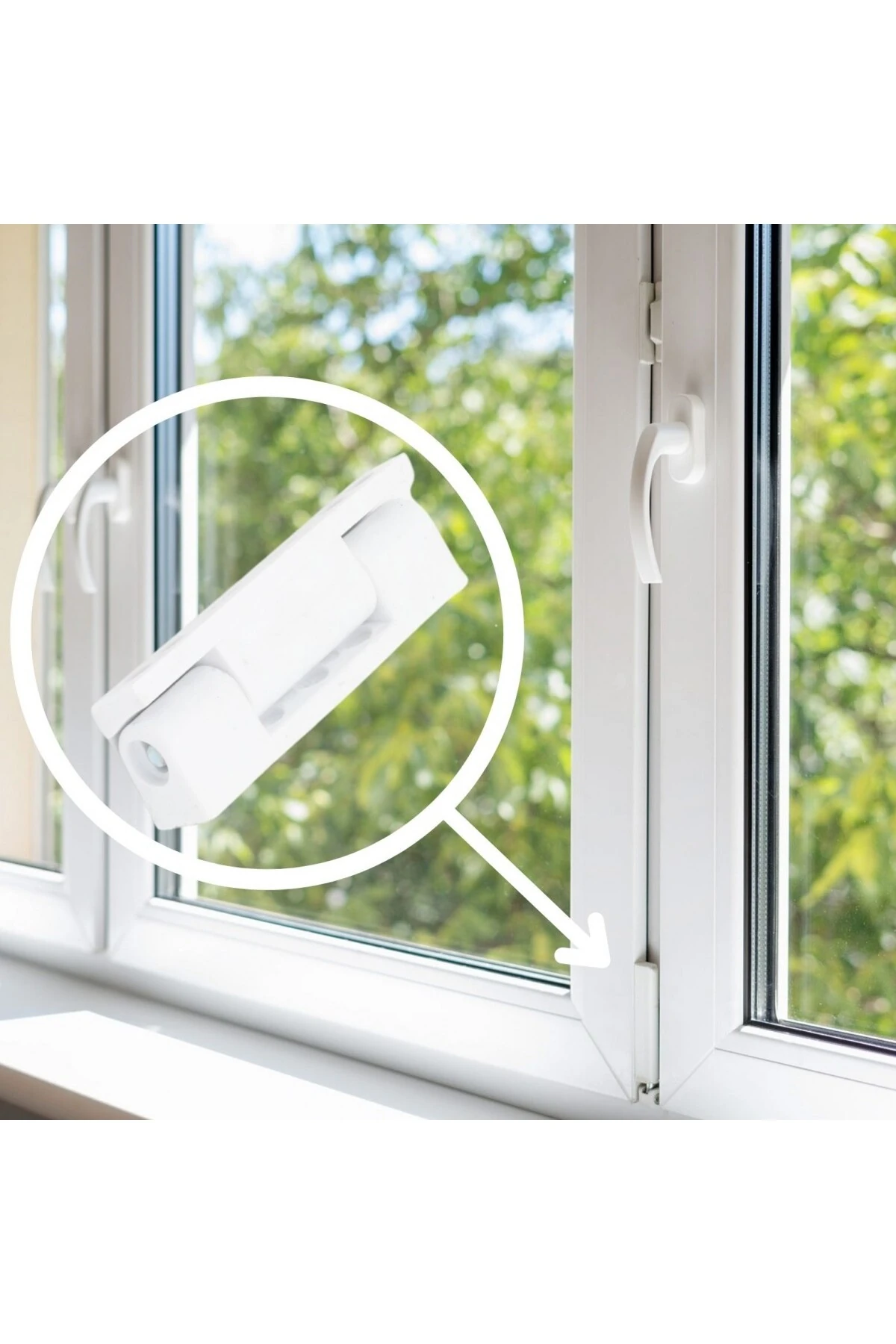 Pimapen Pvc Kapı Pencere Menteşesi 95 mm-Beyaz