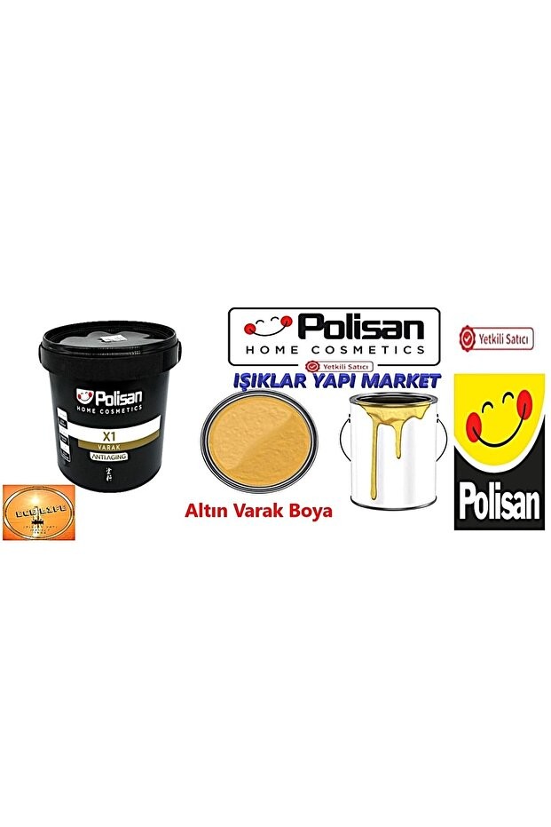 X1 Antiaging Su Bazlı Altın Varak Boya 0.7 Lt