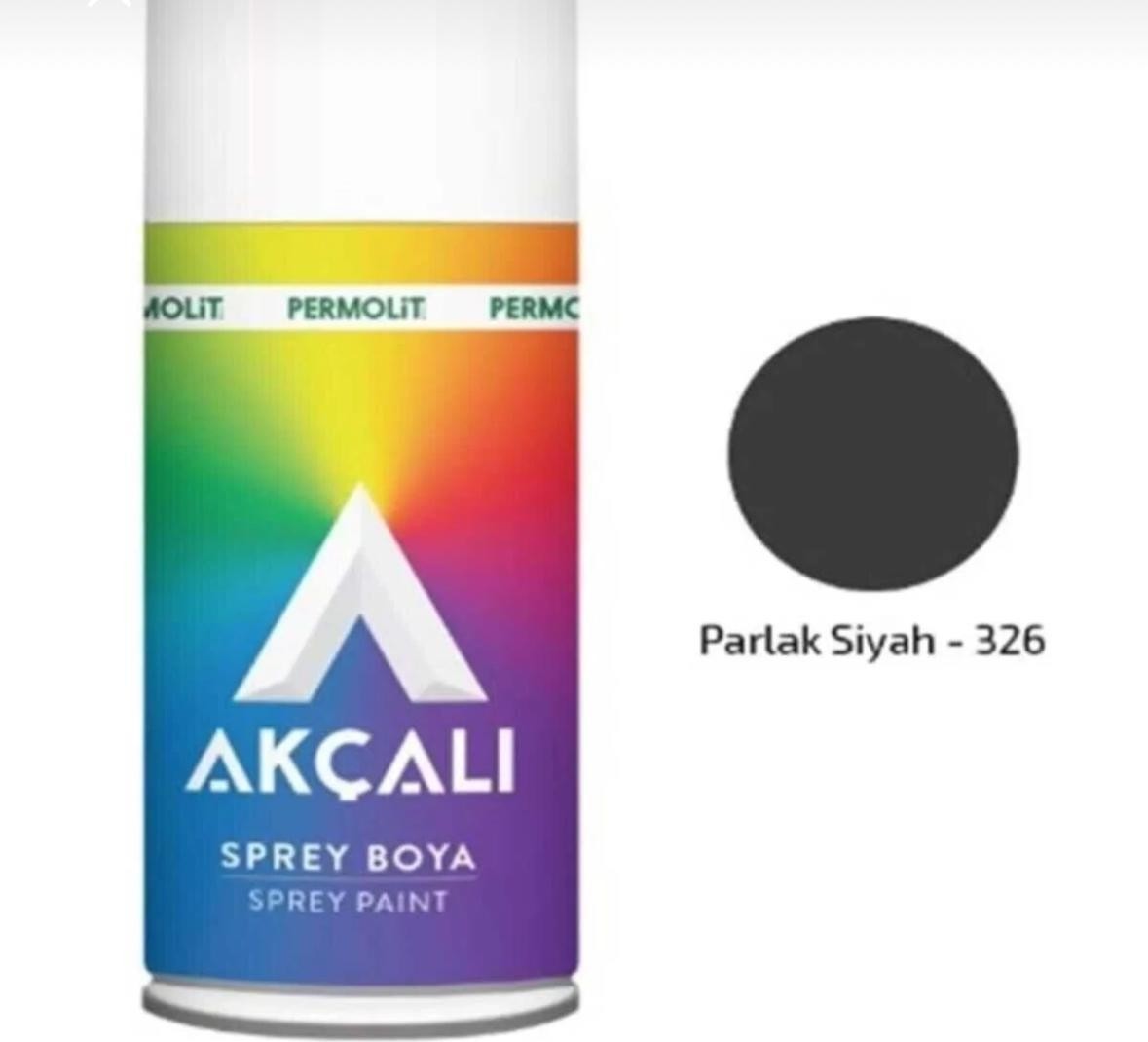 Tampon Sprey Boya 400 Ml/ Parlak Siyah 326-RAL 9005