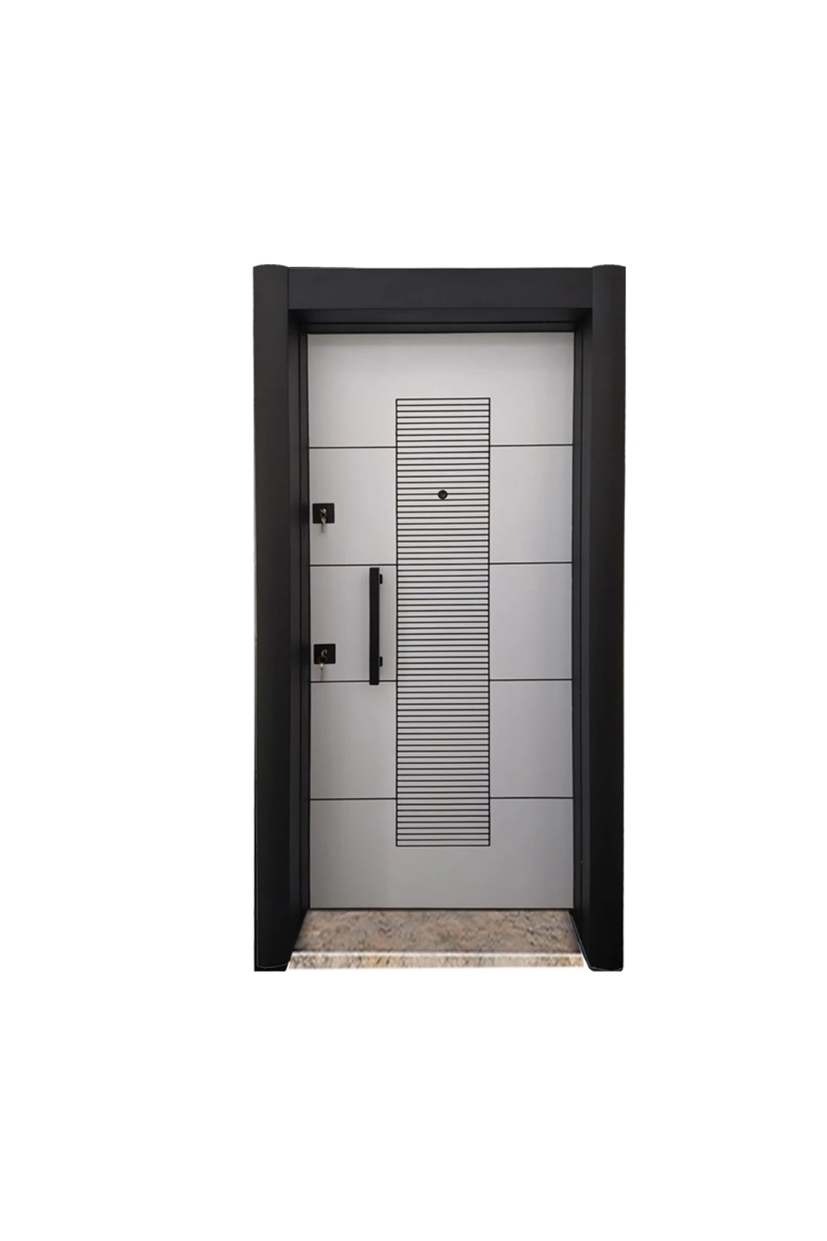 Statik Kasalı Düz Model Ekonomik Daire Kapısı Gizli Ayarlı Tırnaklı Sistem