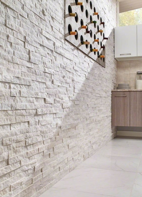 5X10Cm White Mermer Doğal Taş Patlatma Taş Mozaik Duvar Kaplaması