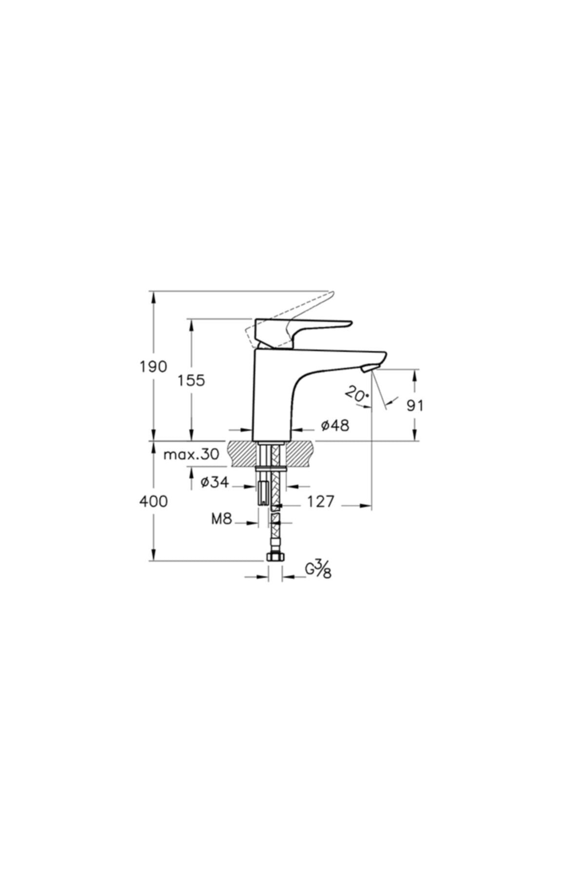 X-line Lavabo Bataryası A42321 (ücretsiz Kargo)