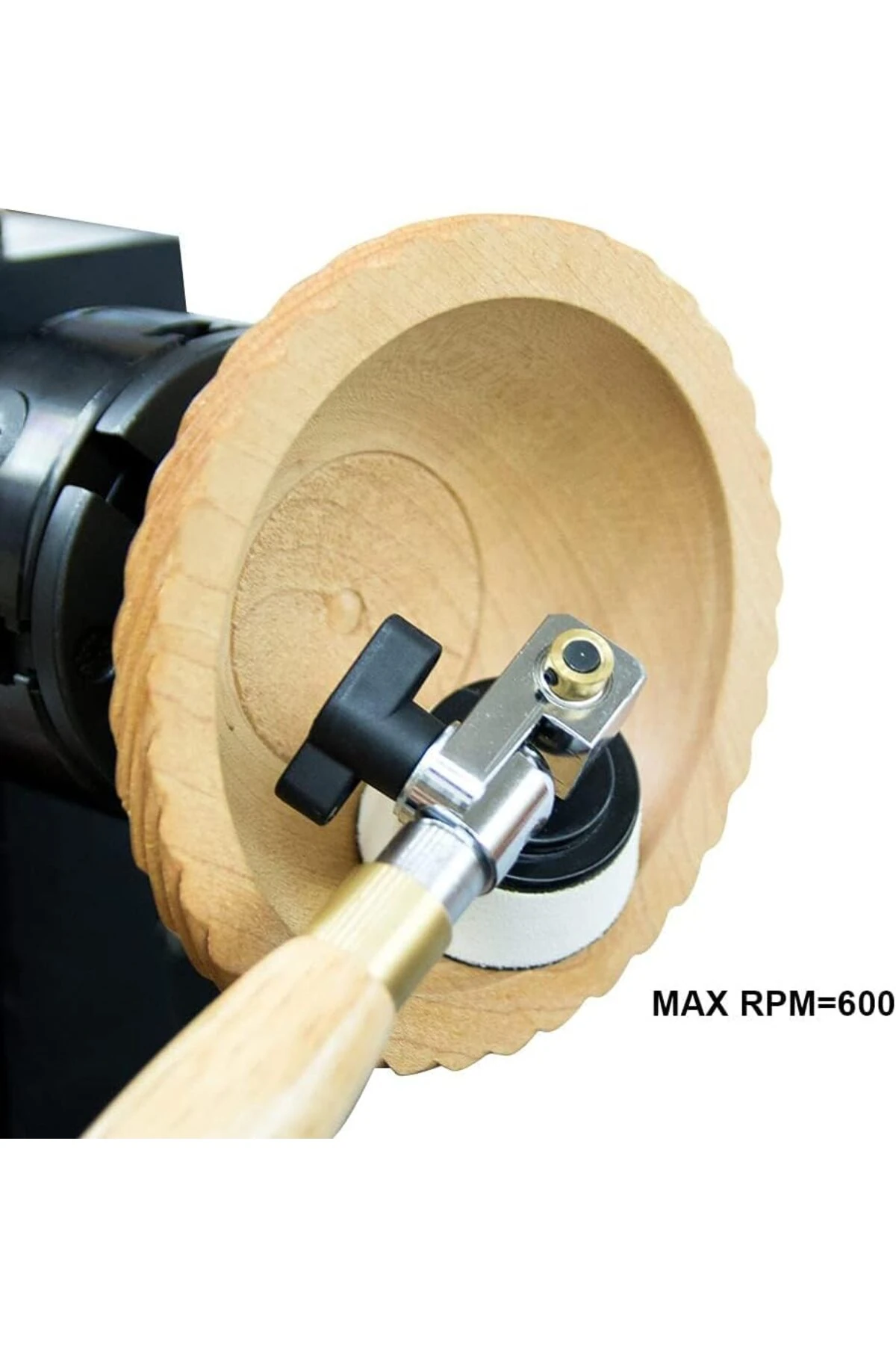 Torna Makineleri İçin Ahşap Zımpara Ünitesi Kase Zımpara Mil Başlık 50mm