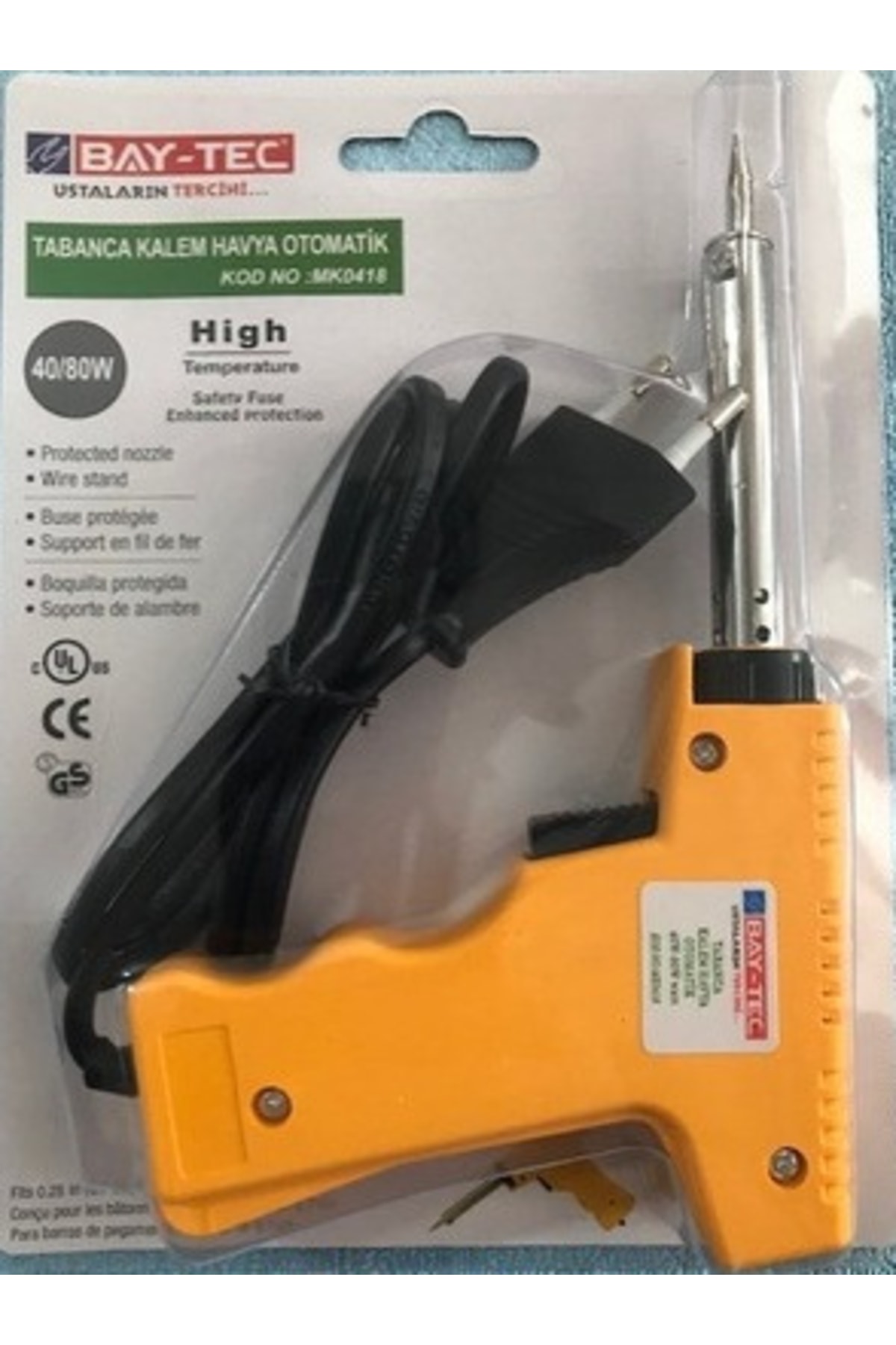 Tabancalı Kalem Havya Makinası 80 Watt Lehim Havya Tabancası
