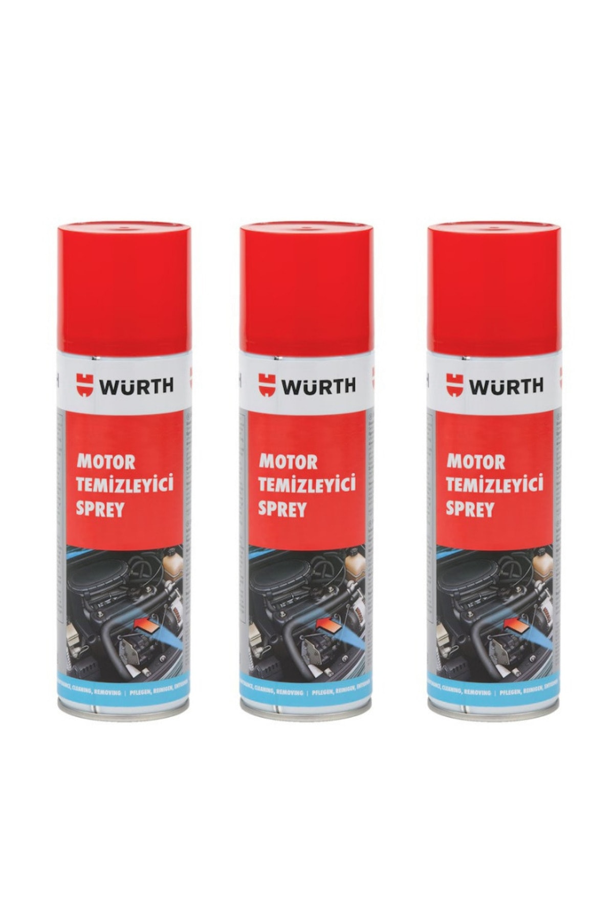 Hızlı Motor Temizleme Spreyi 500 ml x3