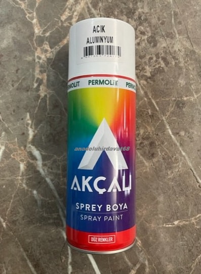 400ML Tampon Jant Boyası Açık Alüminyum Sprey Boya 9006