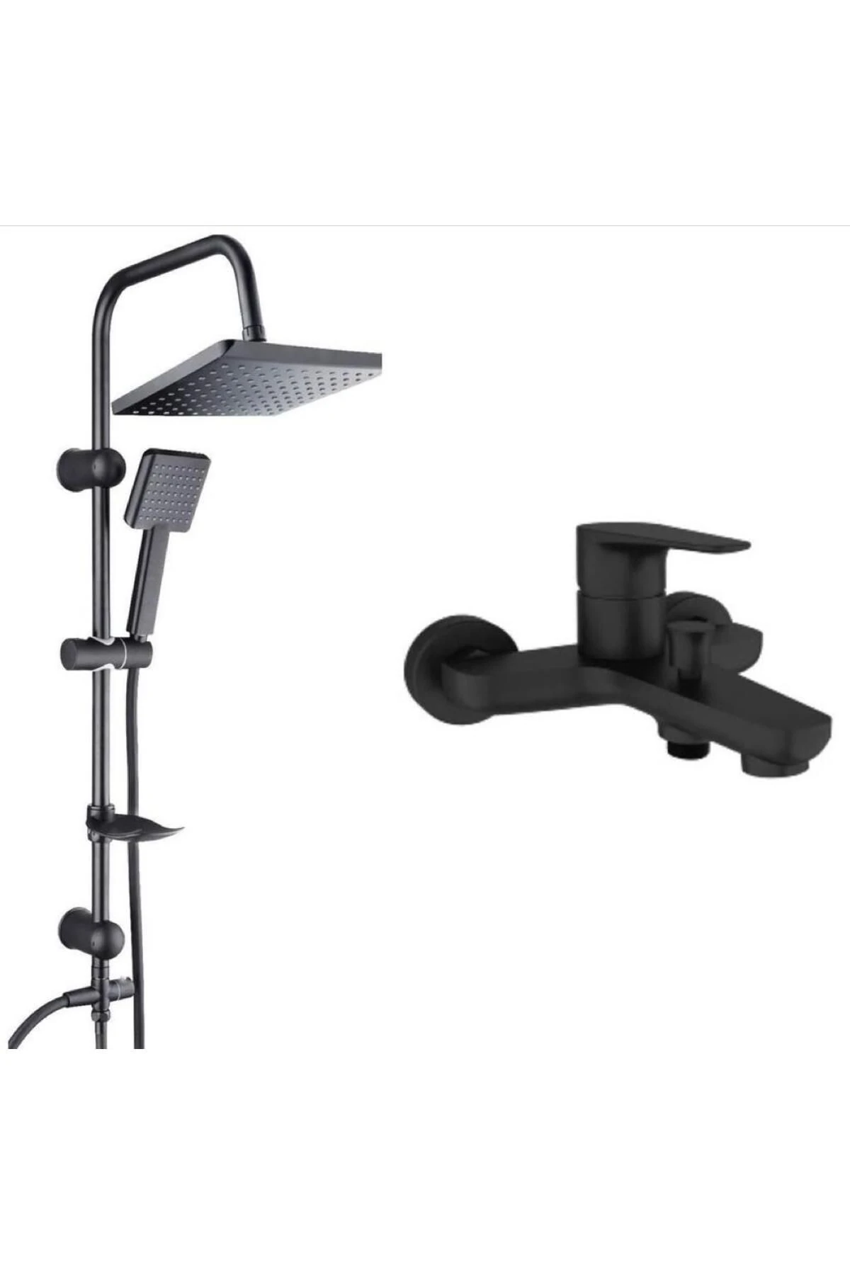 ZERO SİYAH BANYO BATARYASI VE TEMA 53243-2M