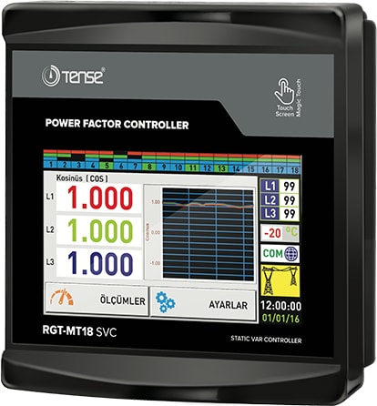 RGT-MT18 Reaktif Güç Kontrol Rölesi (Dokunmatik Ekran)