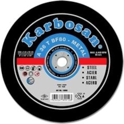 KARBOSAN Metal Profil Kesme Taşı 115X3.0X22.23Mm-10Lu Paket