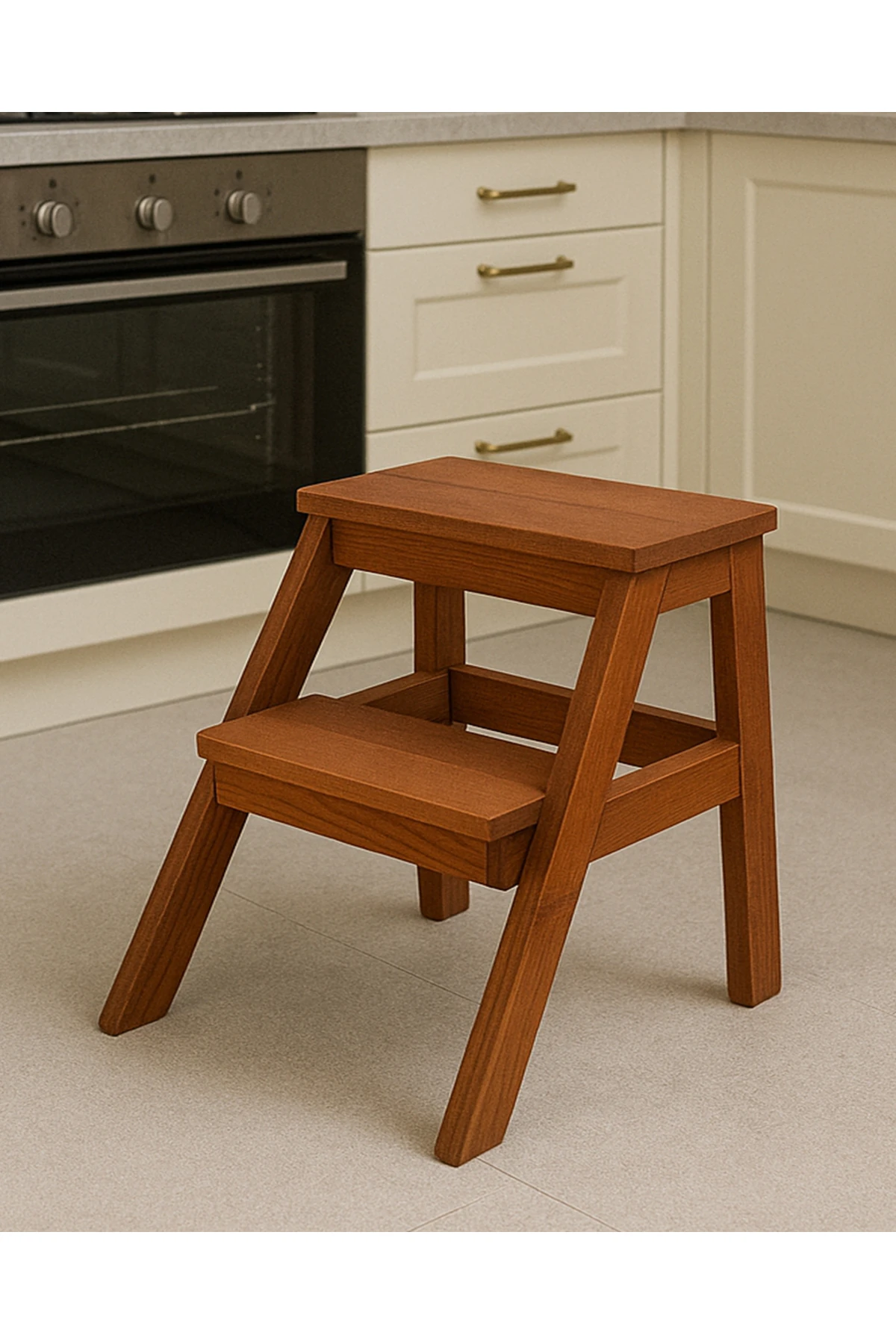 Ahşap Merdiven Basamak 2 Katlı Merdiven 6100