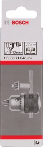 BOSCH - Anahtarlı Mandrenler 13 Mm'Ye Kadar - 1,5 – 13 Mm, 1/2" - 20