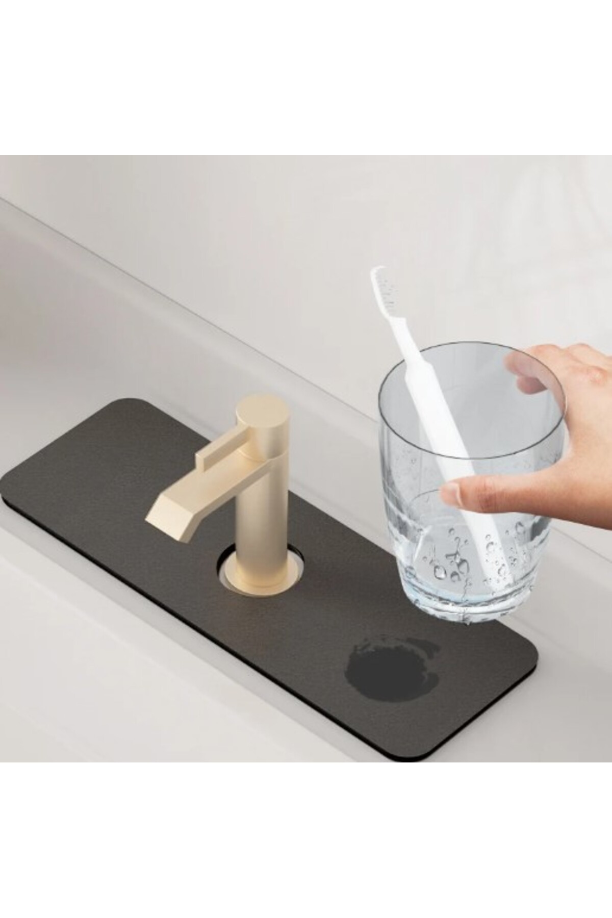 Su Emici Sihirli Lavabo Kenar Matı 38x13cm
