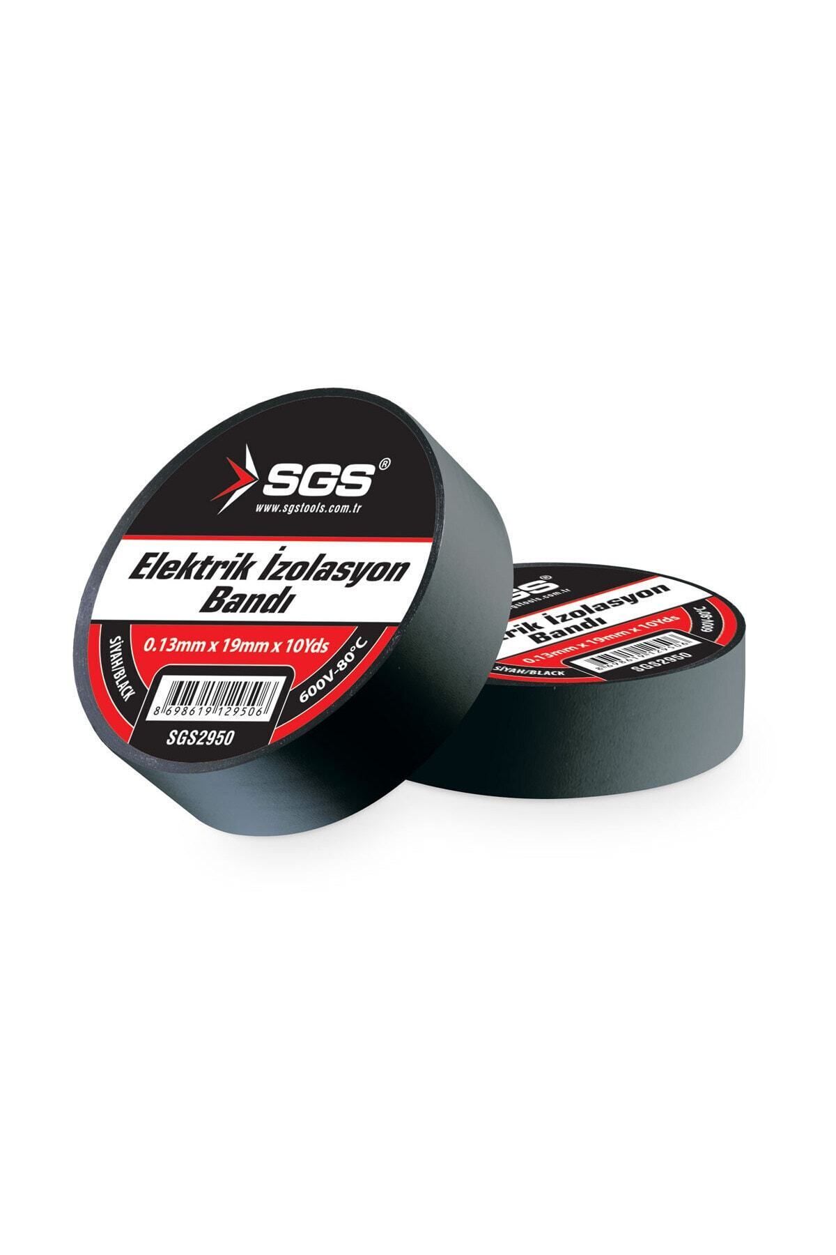 SGS 2950 Siyah Elektrik Izolasyon Bandı 80°c Dayanıklı ( 5 adet )