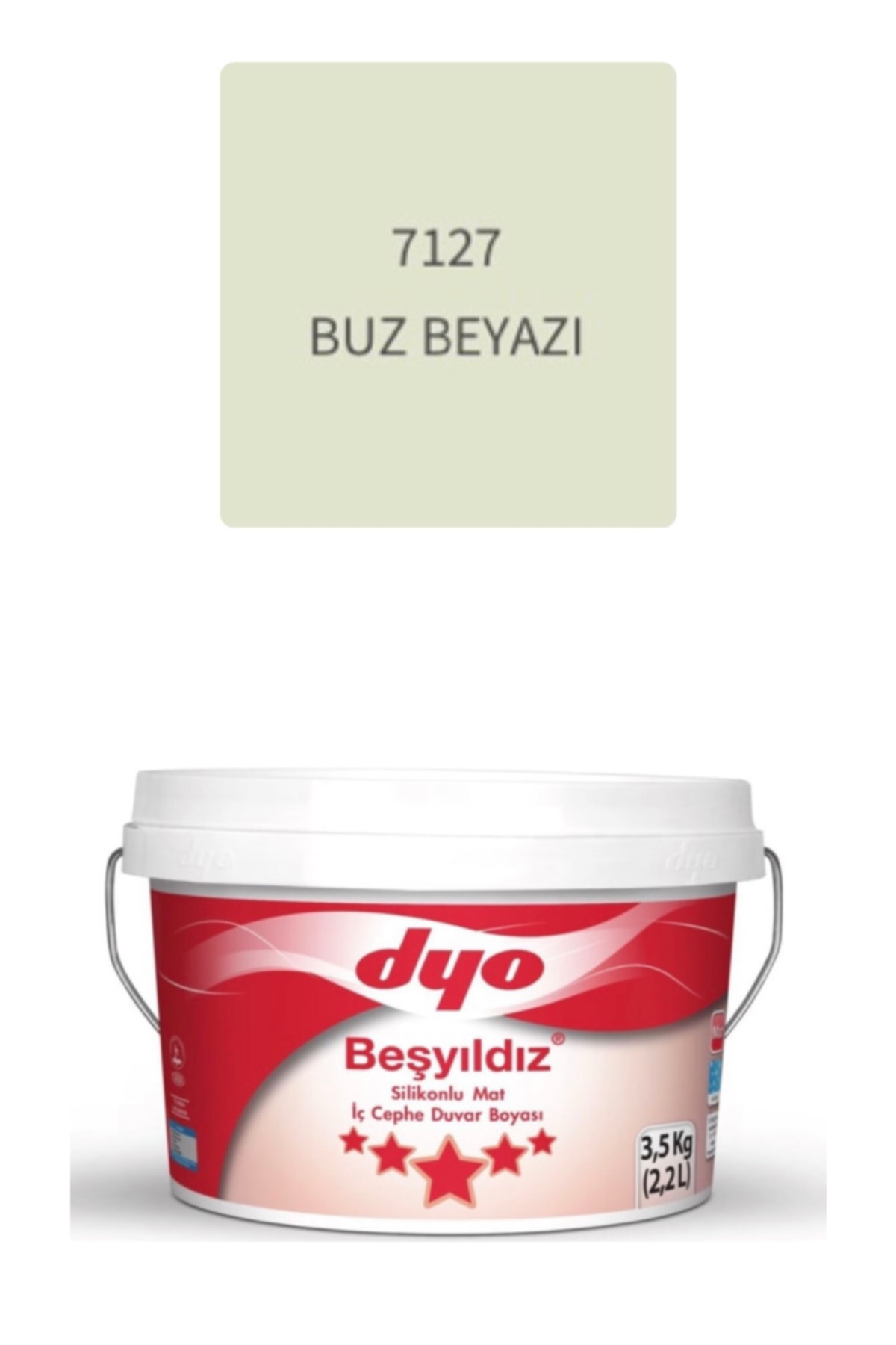 Beşyıldız Silikonlu Mat Iç Cephe Duvar Boyası 3,5 Kg